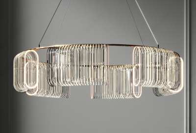 现代吊灯3D模型下载